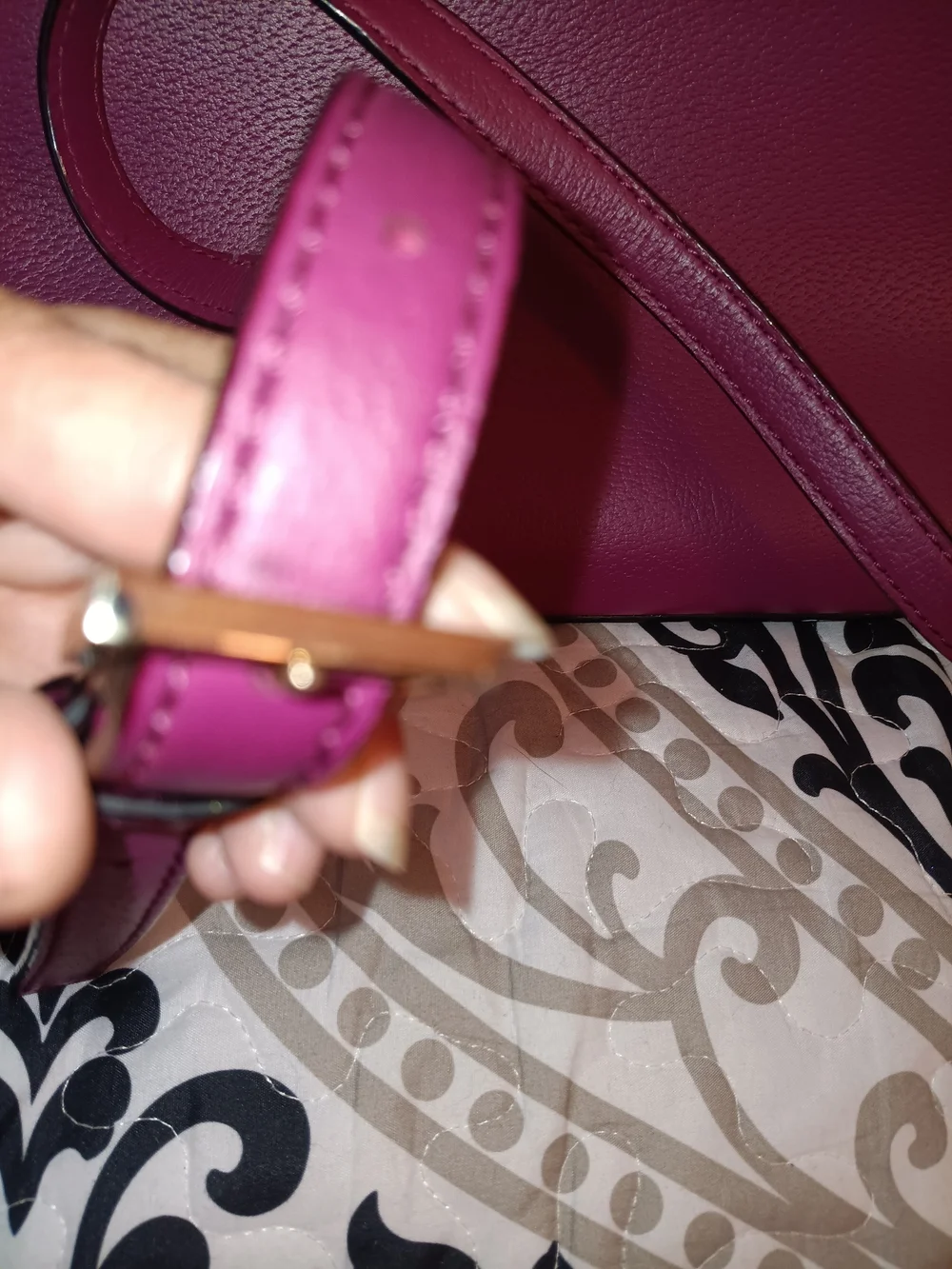 kate spade Preloved burgundy bow satchel
